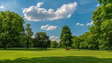 Fototapeta premium High Park On a Summer Sunny Day : Generative AI
