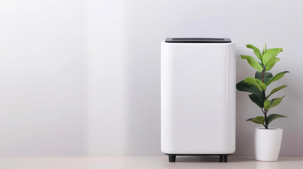 Air scrubber with UV light technology, advanced air purification, health-focused design