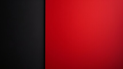 Red and black color blocking creating a simple, bold graphic with a strong contrast, perfect for a modern and minimalist design