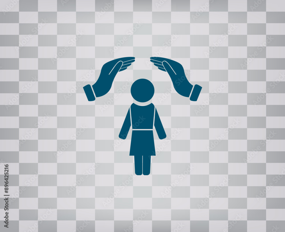 Aufkleber vector icon on gray background with gradient