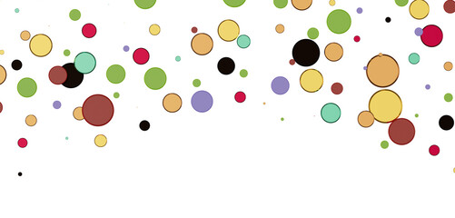 Confetti, paper triangle on the floor, fancy, colorful, celebration party