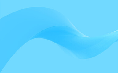 ABSTRACT 3D CURVED WAVE - MINIMALIST DESIGN