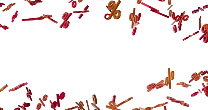 Blurred sale background. 3d