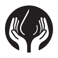 Obraz premium Blood Donation glyph icon. Style is bicolor flat symbol, intensive red and black colors, rounded angles, white background.