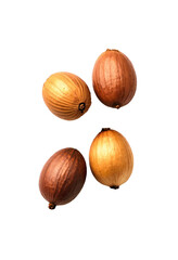 delicious Nutmeg isolated on white background