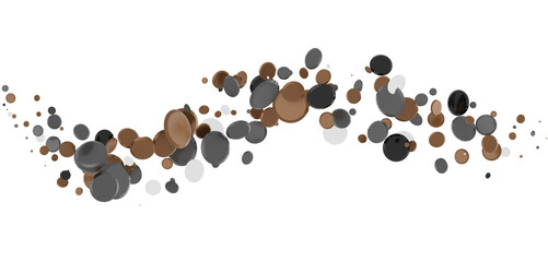 confetti png. Gold confetti falls from the sky. Glittering confetti on a transparent background. Holiday,