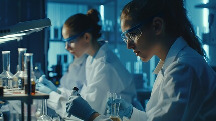 female scientists in the laboratory and dedication but also a reminder of the importance of diversity and representation in shaping the future of science and technology : Generative AI