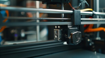 Naklejka premium Printing 3D printer Object : Generative AI