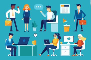 office-business-people-collection bundle