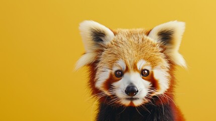 Cute red panda. International Red Panda Day.