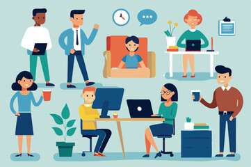 office-business-people-collection bundle