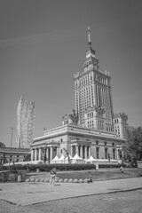 Warsaw, Poland - May 24 2024 "Beautiful architecture of Warsaw city center and old town"