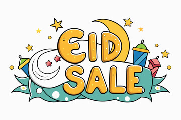 Eid Offer Colorful Vector Icon Design