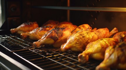 Naklejka premium Grilled Chicken Legs in Oven