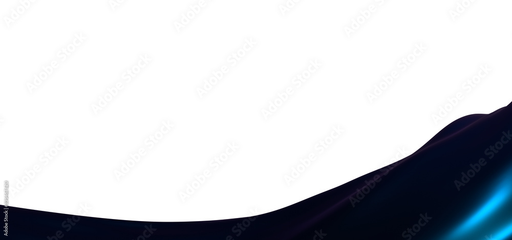 Poster SoothFlowing Rhythms: Abstract 3D Blue Wave Illustration with Harmonious Movementsing Curves: Abstract 3D Blue Wave Illustration for Relaxing Visual Experiences