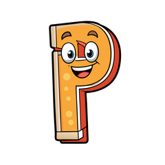 3D Classic Groovy Retro Letter Alphabet