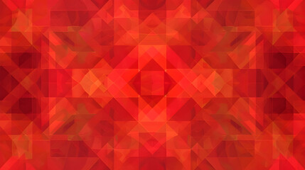Naklejka premium A geometric pattern on a bright red background.