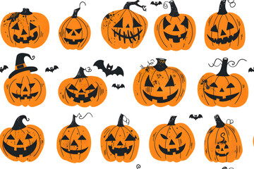 Halloween seamless pattern
