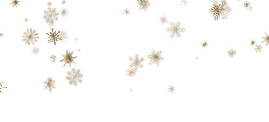 Frosty Snowfall: Mesmeric 3D Illustration Depicting Descending Holiday Snowflakes