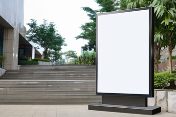 Blank street billboard poster for advertisement