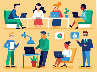 office-business-people-collection bundle