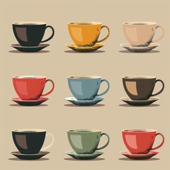 Retro coffe siebdruck Bild, Pop art