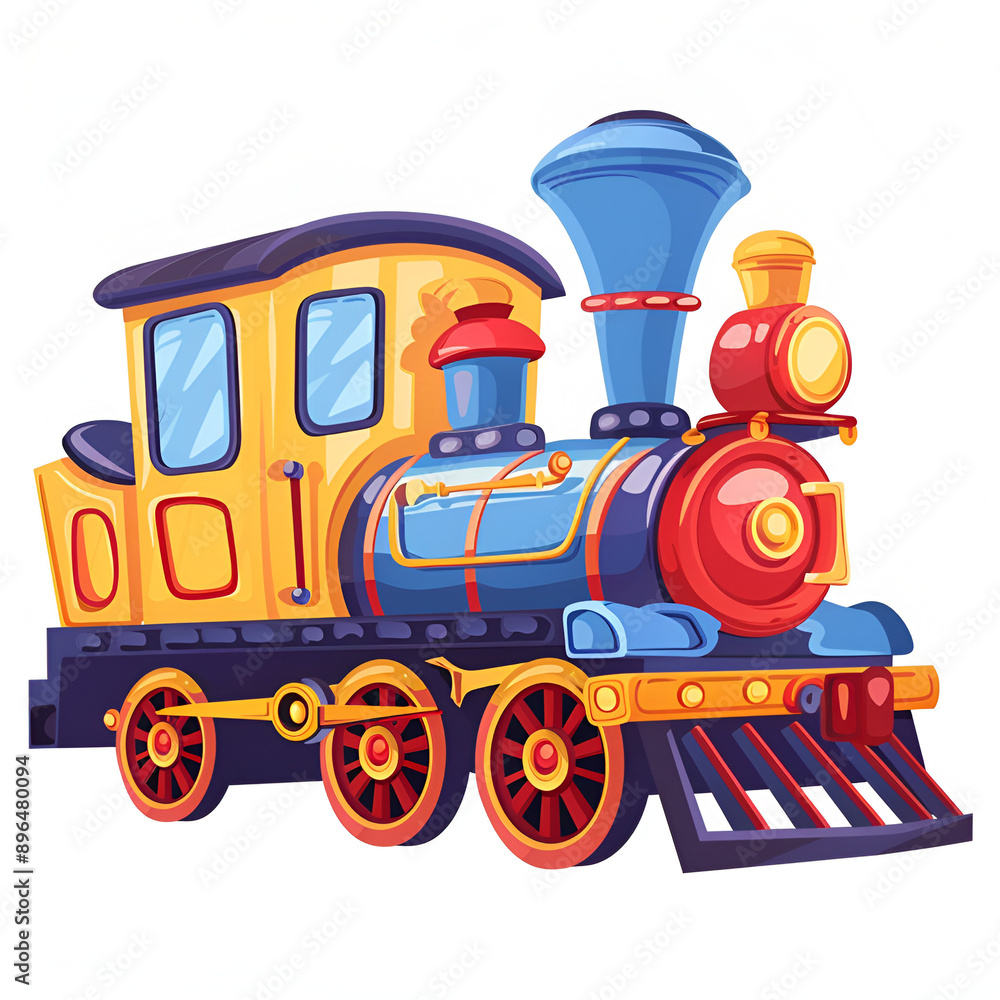 Wall mural cartoon train