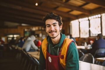 Fototapeta premium Portrait of a male volunteering working at community center