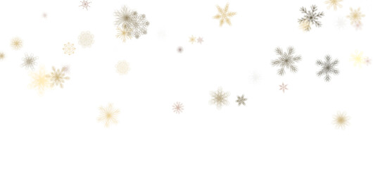 Frosty Snowfall: Mesmeric 3D Illustration Depicting Descending Holiday Snowflakes