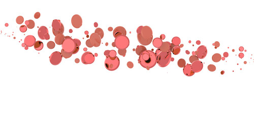 confetti png. red confetti falls from the sky.