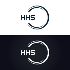 HHS logo. H H S design. White HHS letter. HHS, H H S letter logo design. H H S letter logo design in GOLD, GOLDEN LOGO, THREE, style. letter logo set in one artboard. H H S letter logo vector design.