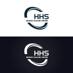 HHS logo. H H S design. White HHS letter. HHS, H H S letter logo design. H H S letter logo design in GOLD, GOLDEN LOGO, THREE, style. letter logo set in one artboard. H H S letter logo vector design.