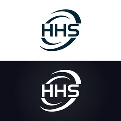 HHS logo. H H S design. White HHS letter. HHS, H H S letter logo design. H H S letter logo design in GOLD, GOLDEN LOGO, THREE, style. letter logo set in one artboard. H H S letter logo vector design.