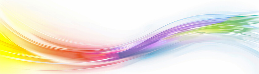 Fototapeta premium Soft Rainbow Wave for Banners