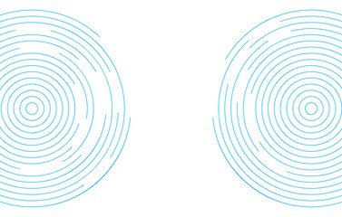 Abstract Blue circular lines background. futuristic technology banner design