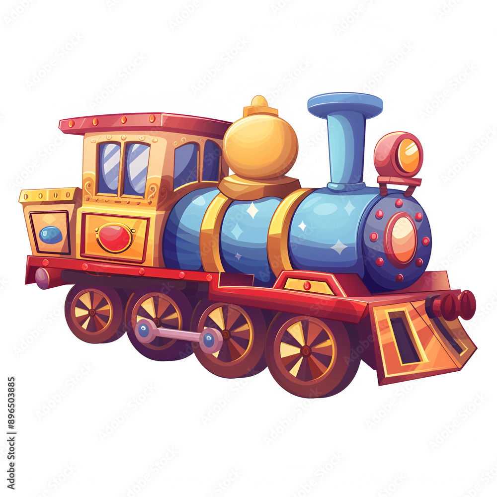 Wall mural cartoon train