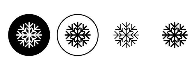 Snow icon set. snowflake icon vector