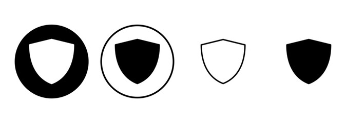 Shield icon set. Protection icon vector. Security vector icon