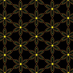 Seamless pattern with floral design 