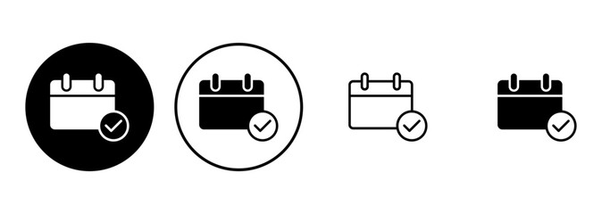 Calendar icon set. Calender symbol. calendar vector icon