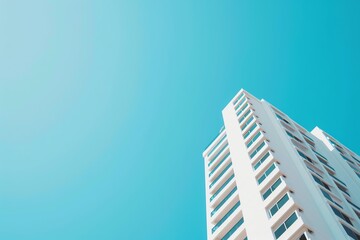 Highrise residential building with luxury amenities, building, upscale structure