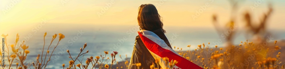 Canvas Prints A person with an Egyptian flag