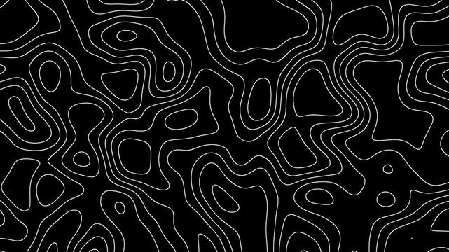 topography map animated background 4k