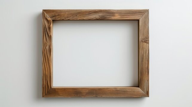 Wooden frame mockup with space for artwork or photo