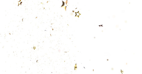 Obraz premium Christmas Star Plummet: Astonishing 3D Illustration Depicting Falling Holiday Stardust