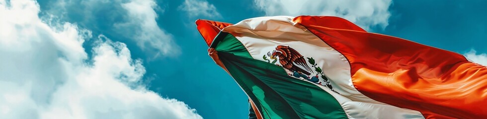 A person with a Mexican flag