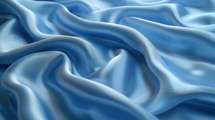 Obraz premium Light blue fine fabric, with a smooth and delicate texture.