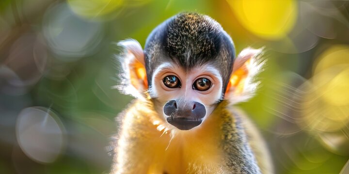 squirrel monkey in the wild,