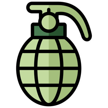 green grenade icon clip art preview