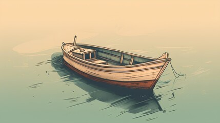 Fototapeta premium boat made by midjourney